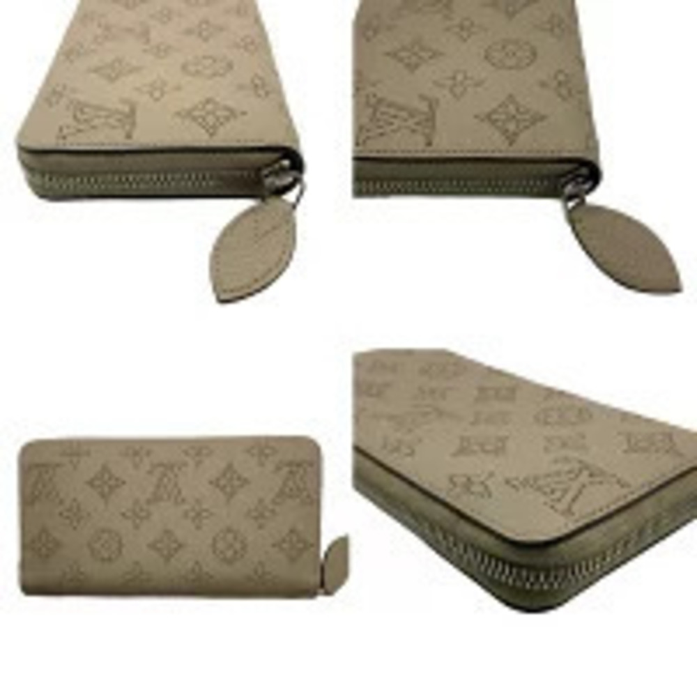 Louis Vuitton Zipper Wallet Perforated Long Galet Zippy Mahina Black
